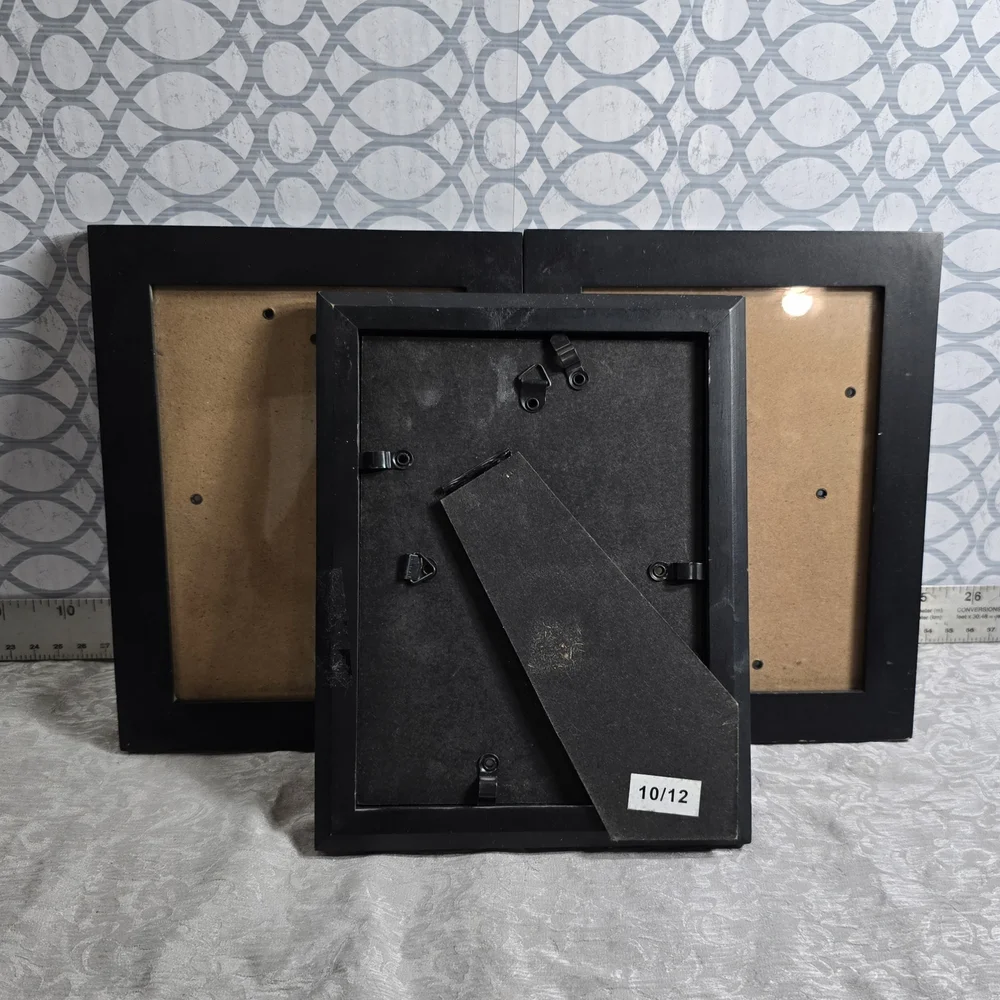 COMING SOON 3PC Modern Black Wood Gallery Wall Frames Minimalist Designer